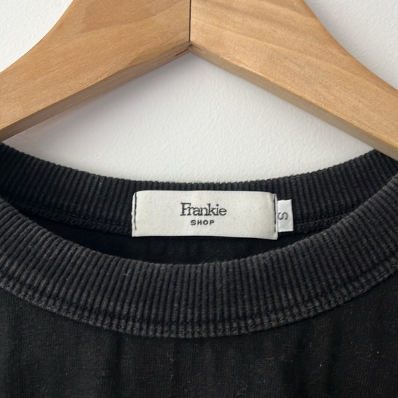 EVA PADDED SHOULDER MUSCLE T-SHIRT - BLACK - Picture 2 of 2